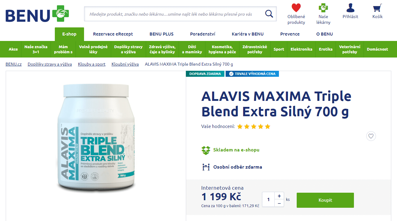 alavis maxima recenze výživy