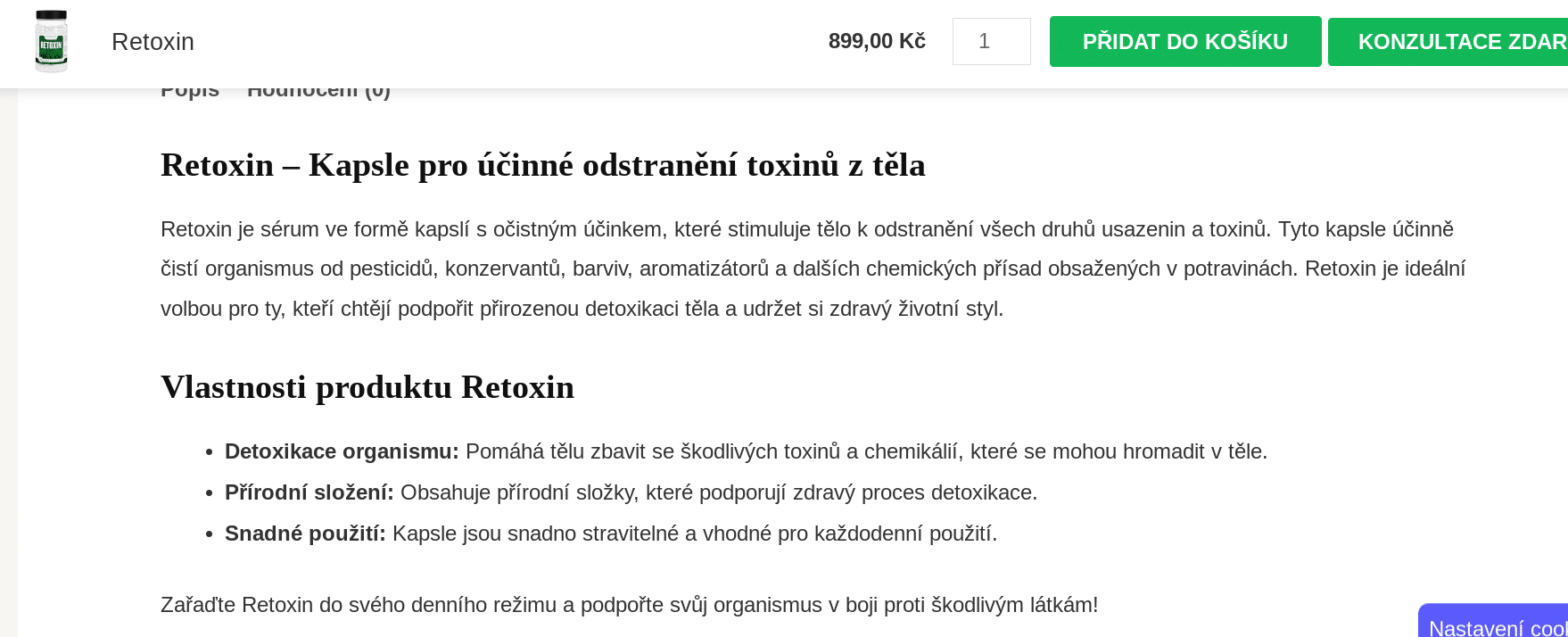 retoxin složení