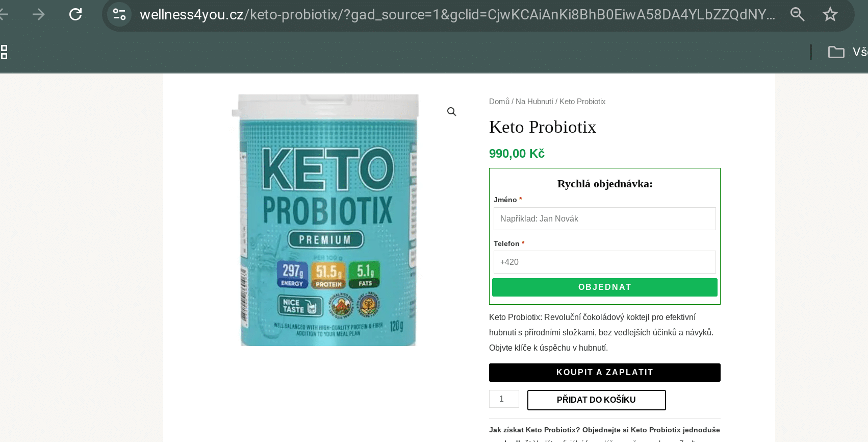 keto probiotix podvod