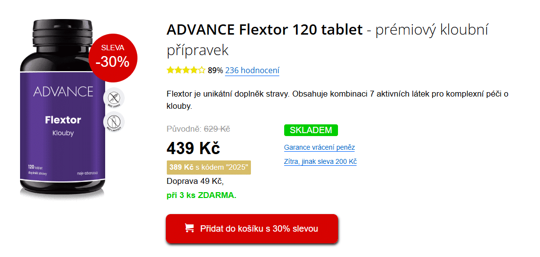 flextor výživa recenze